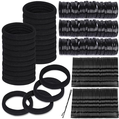Teenitor 220Pcs Bobby Pins, Hair Ties and Rubber Hair Bands,