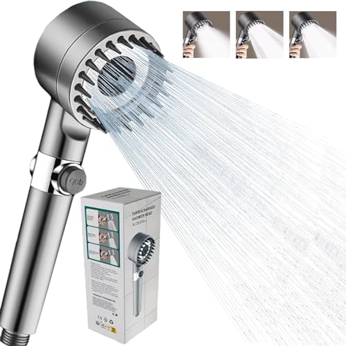 Tomario Filtered Shower Head with Handheld, High Pressure Detachable Handheld Shower Head, Premium Multiple Spray Modes Shower Head with Filter for Hard Water, ON/Off Switch for Pets Bath