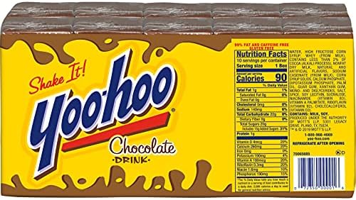 Yoo-hoo Chocolate Drink, 6.5 fl oz boxes, 10 count (Pack of 4)