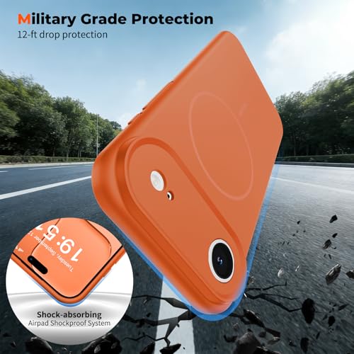 comfeel for iPhone Air Case (Camera Control Cover) (Compatible with MagSafe) Full Camera Protection with Screen Protector, Silicone Shockproof Drop Protective Phone Case,Starry Orange by comfeel - Used condition - Image 5