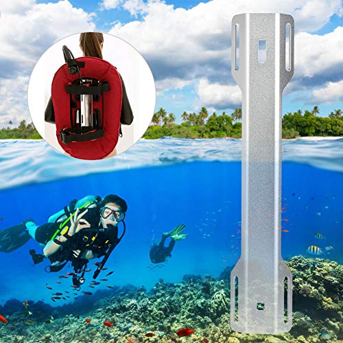 Adaptador de placa trasera de buceo universal para botellas de tanque único 5