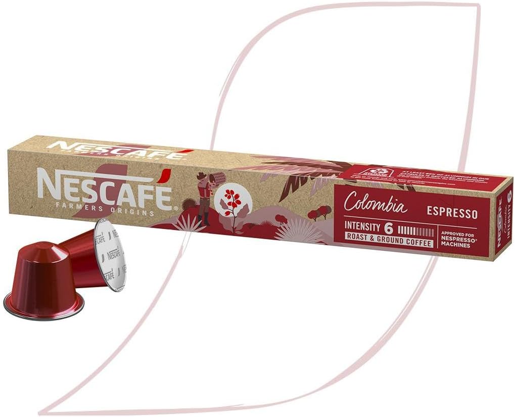 Café em Cápsula Compatível com Nespresso Nescafé Farmers Origins Colombia 10 Cápsulas