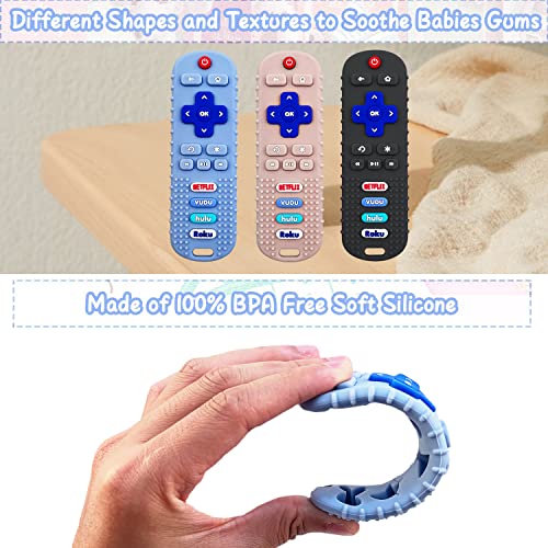 Yapromo Silicone Baby Teething Toys, Teether Toys For Babies 6-12 Months, Remote Control Shape Teething Toys, Silicone Soft-Textured Teether, Baby Chew Toys Sensory Toys Bpa Free #TOP2