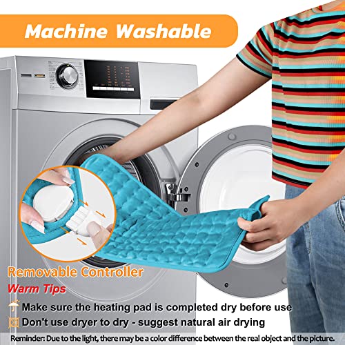 Image of Electric Heating pad for Back Neck Shoulder Knee Arms Legs- Electric Heat Pads with 6 Heat Settings & Auto Shut Off &Dry /Moist Heat Heating Pad for Birthday Mother Father Girl Men Women