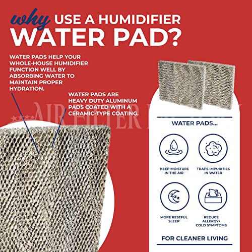 Air Filter Factory 2-Pack Replacement For Bryant/Carrier Humcclbp, Humbbsbp, 2217, 2317, 2417, Humbalbp Humidifier Water Pad Filters #TOP1