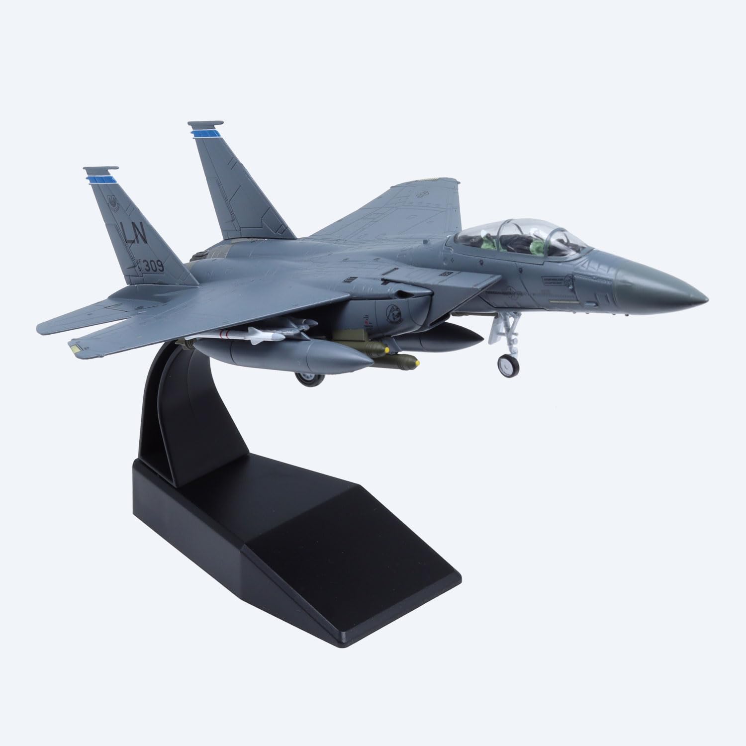 vdakyurm F-15 American Eagle Aircraft Model 1:100 Metal die-cast Fighter Jet Model for Collection and Gift