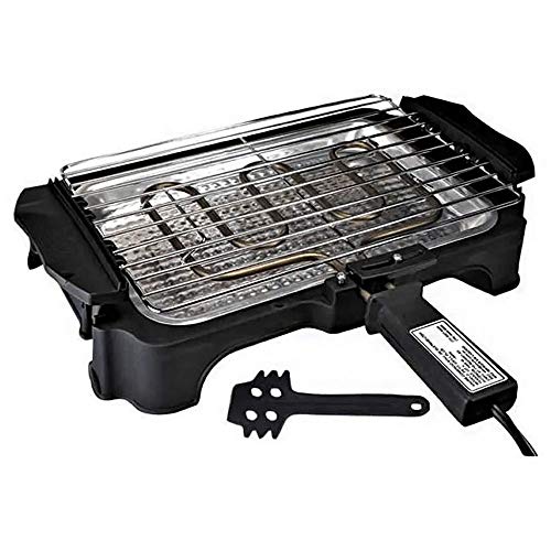 Churrasqueira Elétrica Portátil Grill Casa Churrasco Espetos Festa Cozinha