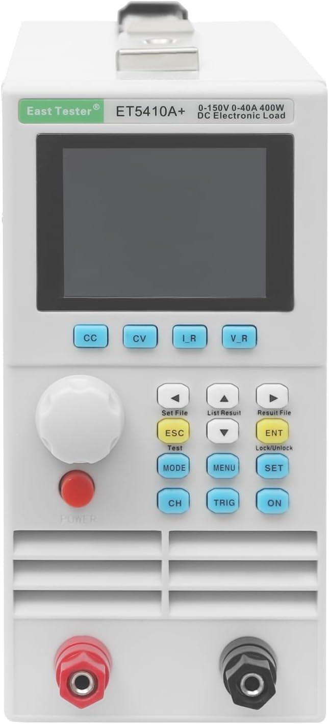 400W DC Electronic Load Tester, 150V 40A Programmable Load Tester with Single Channel, Constant Current Voltage USB Testers, Battery Power Supply Analyzer for Power Supply Switch Charger