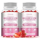2 Pack Liposomal Magnesium Threonate High-Potency 3000mg Gummies,Liposomal Enhance 98% Absorption,Magnesium L-Threonate Supplements, Muscle & Nervous System for Kids & Adults