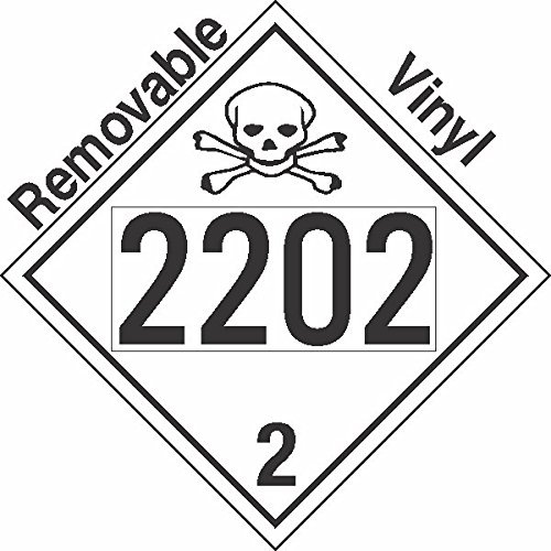 GC Labels-P332c2202, Toxic Gas Class 2.3 UN2202 Removable Vinyl DOT ...