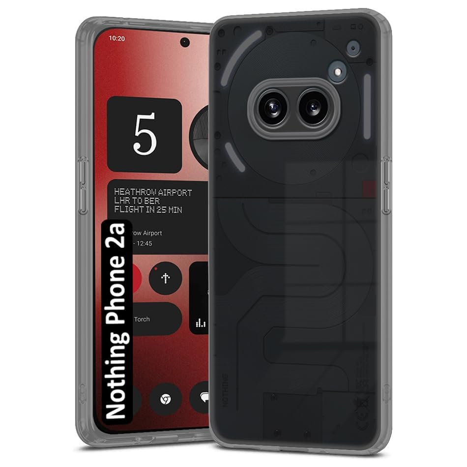 Amazon Brand-Solimo Basic Case for, Nothing Phone (2a) Plus 5G (Silicone_Clear/Black) (B0DGCR8Y3L) Amazon Price History, Amazon Price Tracker