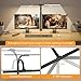 SIBRILLE Upgraded LED Desk Lamp for Home Office with RGB, Rotatable Computer Desk Light with Remote, Tall Table Lamp with Clamp for Working, Dimmable Dual Head Task Lighting for Monitor PC, 22W