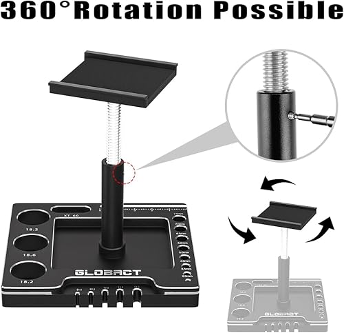 Miniatura 4 de AIYIHOBBY Soporte multifuncional para coche RC Soporte de trabajo RC Soporte de reparación RC Soporte de reparación de rotación de 360 con