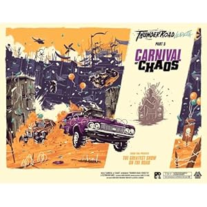 Restoration Games Thunder Road Vendetta Part 5 Carnival of Chaos - Strategy Board Game for Adults - Demolition Derby Racing Game Expansion - 2-5 Players - 30-75 Min Playtime - Ages 10+