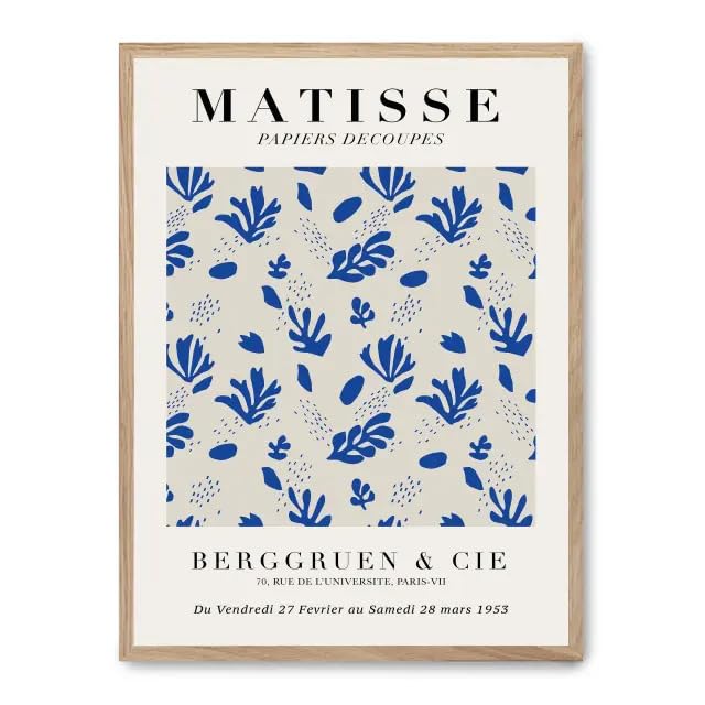 Poster Matisse cut-outs v habillez un mur blanc vide avec une œuvre d'art élégante