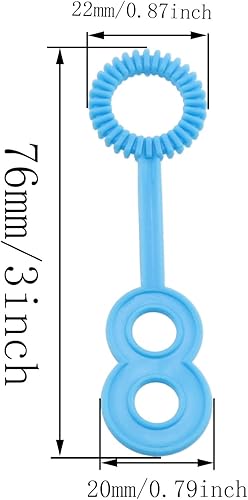 Miniatura 2 de E-outstanding Varita de burbujas porosa de plástico para hacer burbujas al aire libre, juguetes interactivos, burbujas de jabón, color azul