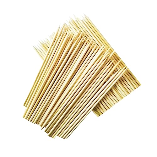 Cabilock 100pcs Bamboo Skewers Food-grade Roasting Sticks for Bbq Cocktail Parties Appetizers Points for Easy Use