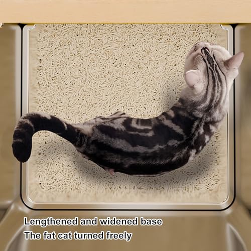 Arenero cerrado de acero inoxidable para gato Luocute miniatura 6