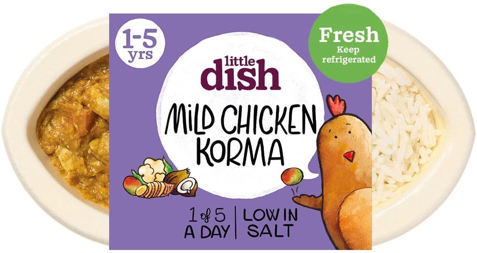 Protein Packed Mild Chicken Korma | Low in Salt And Made With 100% Natural Ingredients | Contains No Additives Or Preservatives | 1 Of 5 A Day | Ages 1 - 5