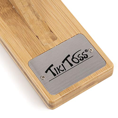 Tiki Toss Ring Toss Game For Adults & Kids – 13 Inch Desktop Edition - Hook And Ring Games With String And Hooks For Indoor Use, Man Cave Decor & Stuff, Gifts For Men #TOP4