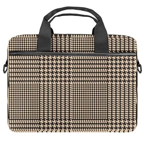 Housse ordinateur 13,3 pouces sacoche bandoulière PC portable 14 pouces motif tigre et écossais