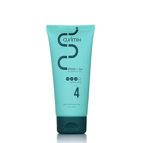 Miniatura 45 de CurlMix Gel de linaza Light Hold para cabello rizado, define y alarga los rizos sin sequedad ni descamación, sin fragancia