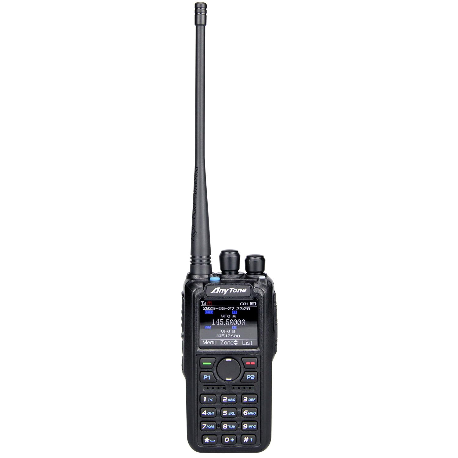 AT-878S VHF DMR Handheld Radio 10W Digital Analog Ham Radio with GPS APRS True 2-Slot Tier II 4000