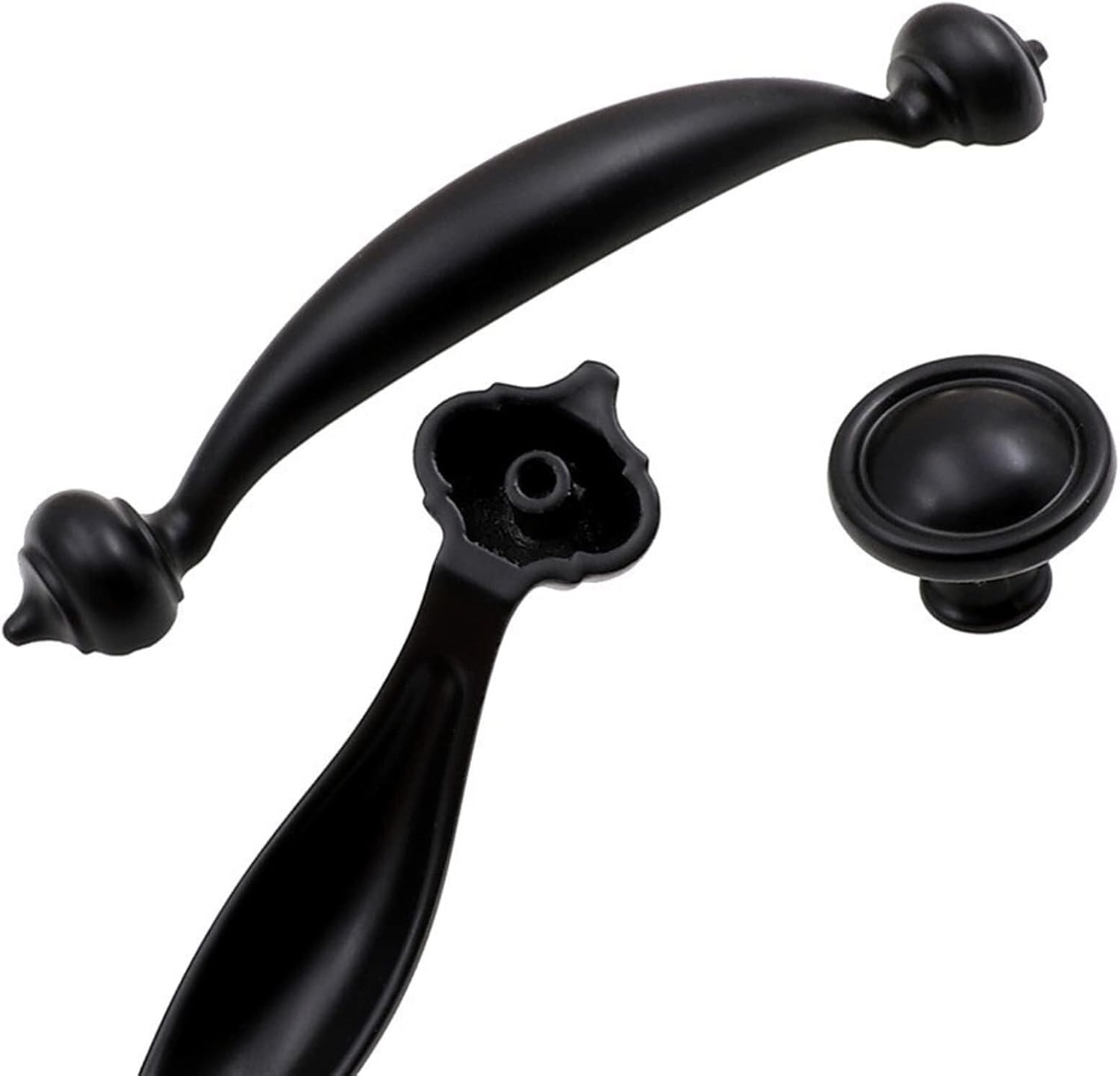 Furniture Handle Knob Cabinet Pulls Hardware Iron Handle Vintage Sliding Doors Gates Garages Door Pull Handle 1Pcs Furniture Accessories (Color : 5036-15.4)