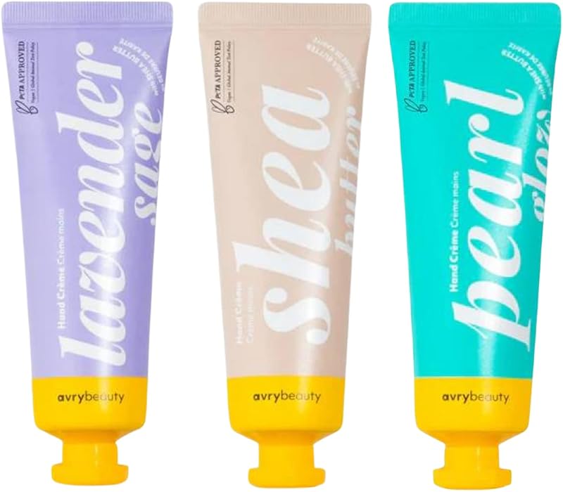AVRYBEAUTY Trio de Manteigas Corporais com Manteiga de Karité, 3 Fragrâncias, 3 Unidades