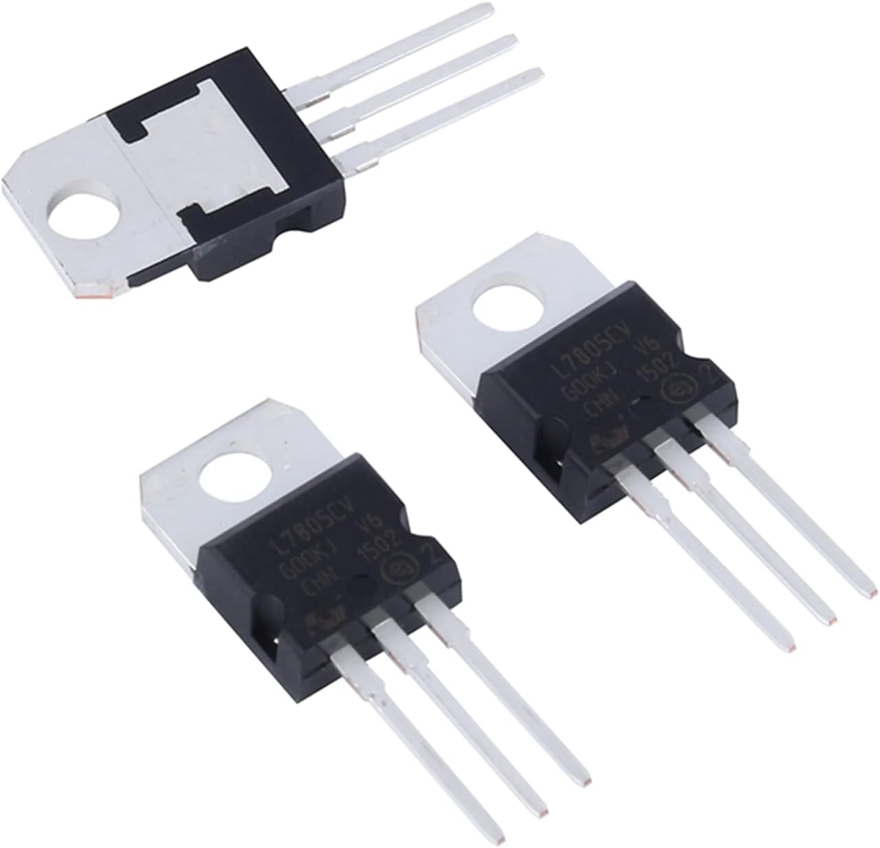 L7805 Voltage Regulator, 10Pcs/Lot L7805 LM7805 7805 Voltage Regulator Output 5V 1.5A, Linear Positive Fixed, Through Hole Mounted, Fit for Regulated Power Supply & Limiting Circuit
