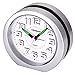 Produktbild Yadelai Analoge Wecker, Stille Nicht Tickende Reise 3D-Nummer Display Einfache Nachttisch Uhr Snooze und Licht Funktionen Morgen Uhr für Kinder Home Schlafzimmer Büro Uhr (Silber)