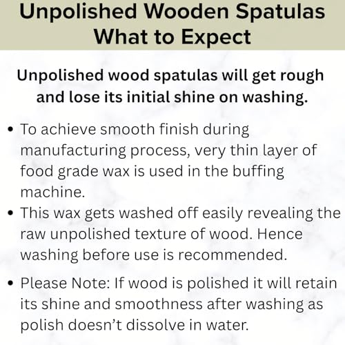Image of FiABLE Pure Neem Wood Spatula Set for Cooking, Baking and Mixing - No Harmful Polish, Naturally Antimicrobial and Non-Stick - Turner, Spoon, Serving Spoon - Set of 3