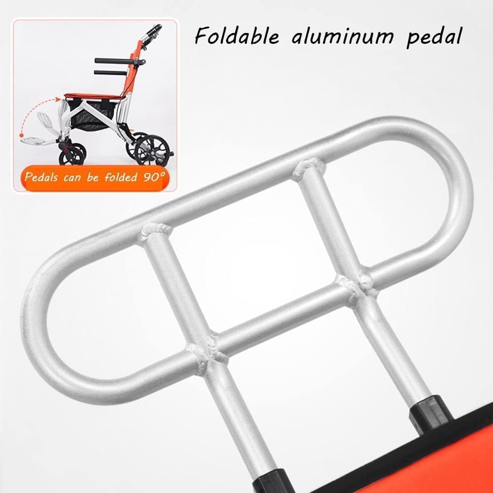 Wózek Inwalidzki, Transportowy Wózek Inwalidzki Transportowy Wózek Inwalidzki Przenośny Ultralekki Wózek Inwalidzki Z Koszem Na Zakupy I Hamulcem Ręcznym Aluminiowy Aluminiowy Wózek Inwalid