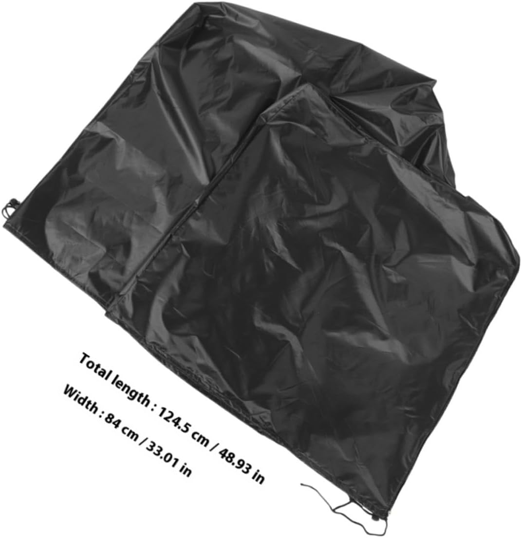 Wakauto Dog Kennel Cover Oxford Cloth Windproof Pet Cage Cover 124.5x79x84cm Double-Sided Open Protective Shelter for Outdoor Dog Crates