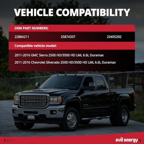 EVIL ENERGY Upper Coolant Hose Kit for 2011-2016 LML Duramax 6.6L, Aluminum Upper Radiator Coolant Hose Replacement Upgrade for Silverado/Sierra 2500HD 3500HD, 5-Ply Silicone Couplers & T-Bolt Clamps by EVIL ENERGY - Used condition - Image 2