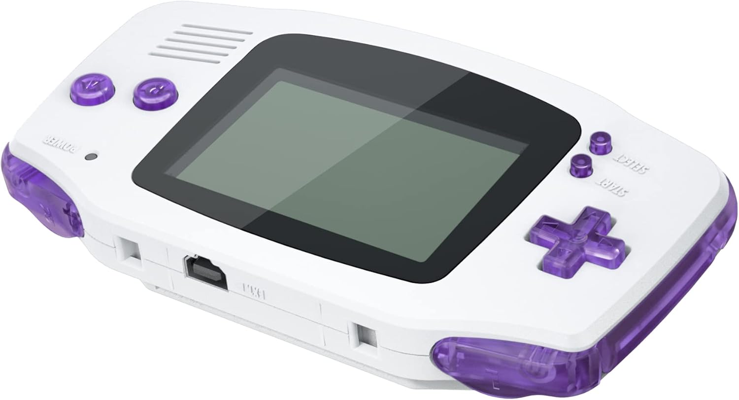 eXtremeRate Clear Atomic Purple Replacement Full Set Buttons for Gameboy Advance GBA - Handheld Game Console NOT Included : Video Games