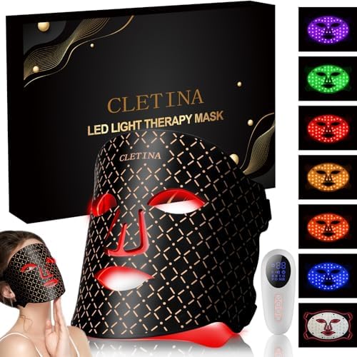 BUBLOC Red Light Therapy Mask, Led Contour Face Mask Light