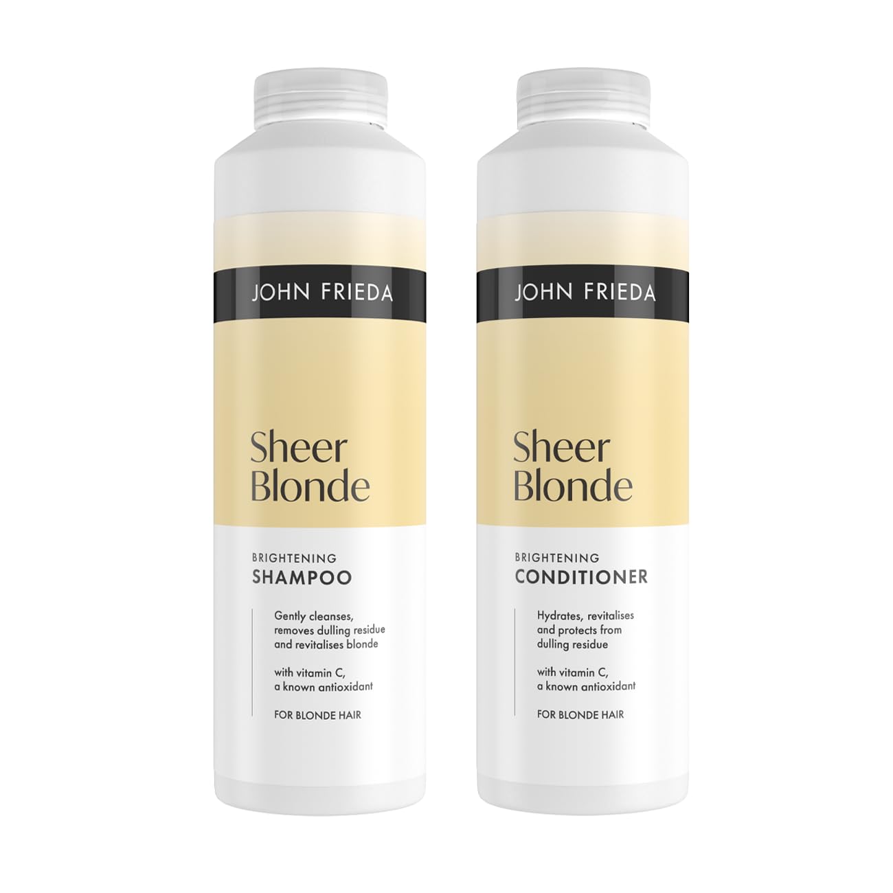 John Frieda Sheer Blonde Brightening Shampoo & Conditioner 500ml x2