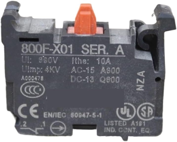 10 PCS 800F-X01 800FX01 Latchmount Screw Terminal Contact Block Industrial Pushbutton MRO Replacement Kit