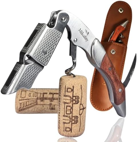 Abridor De Vino con funda, Sacacorchos Camarero, De Acero Inoxida...