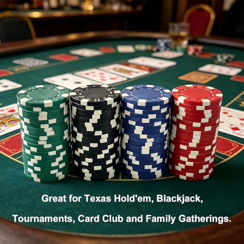 image for SEETOOOGAMES 100 Pieces 11.5g Clay Composite Dice Striped Casino Poker