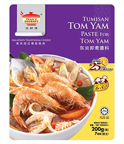 Tean's Gourmet Tom Yam Paste, 200 g, 52919