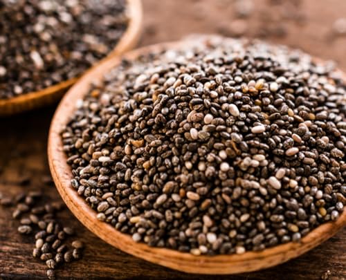 Image of FreshoCartz Premium Chia Seeds Pack Of 2 1KG (500gmx2 Jar) |Rich in Calcium, Protein & Fibre | Beat the Heat | 100% Clean Chia Seeds for Eating | Antioxidant Rich Superfood for Smoothies