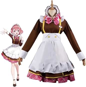 Amazon.co.jp: [MOMO]笹木咲メイドコスプレハロウィンコスプレ