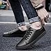 Fashion Leather Flat Golf Shoes Mens Breathable Lightweight Running Sneakers Grassland Athletic Train Shoes Big Size US 7-13 (Black, us_footwear_size_system, adult, men, numeric, medium, numeric_9_point_5)