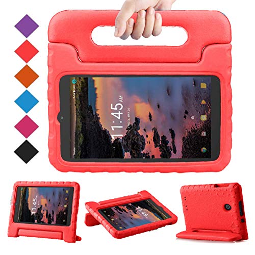 BMOUO Kids Case for T-Mobile Alcatel 3T 8 Tablet 2018/Alcatel A30 Tablet 8 2017, Lightweight Kid-Proof Handle Stand Case for Alcatel 3T 8 Tablet 2018 / Alcatel A30 8 inch 2017 - Red
