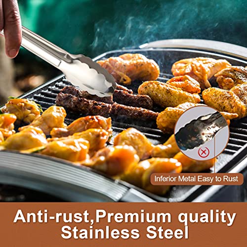 6 Pack Serving Tongs Kitchen Tongs, Buffet Tongs, Stainless Steel Food Tong Serving Tong, small tongs by Dmoera - Image 4