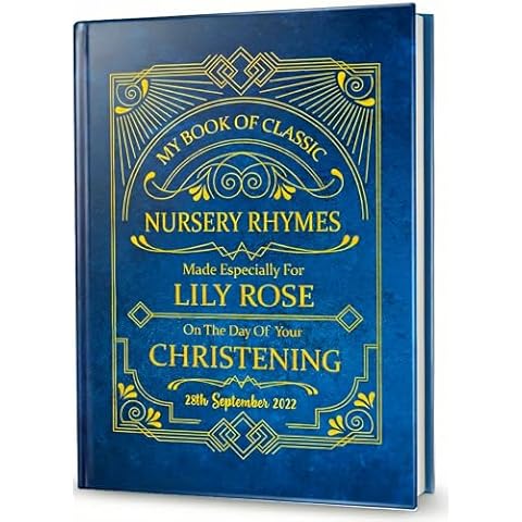 Personalised Nursery Rhymes Book for Christening Cover
