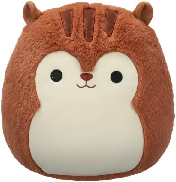 Squishmallows FuzzAMallow Official 12 inch Sawyer The Brown Squirrel - Child's Ultra Soft Plush Toy