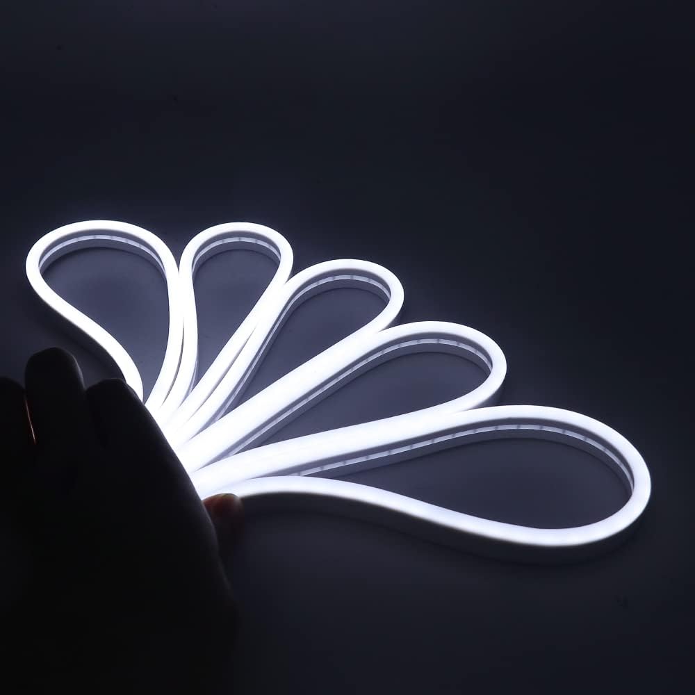 KISUFU LED Strip Light, 5m Flexible Neon Rope Light, 120 LEDs/m, Waterproof Silicone - Image 4
